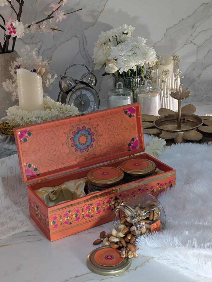 Festival Orange 3-Jar Gift Box – Mandala Band - Image 2