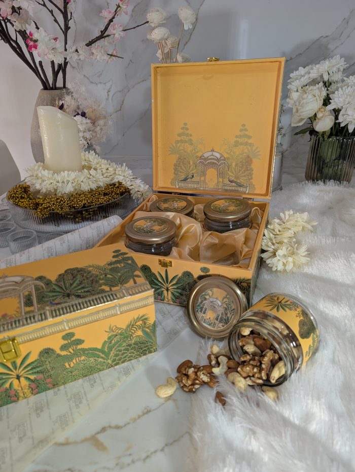 Amber Pavilion 4-Jar Gift Box – Garden Illustration - Image 7