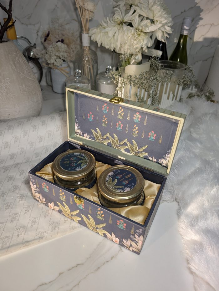 Elephant Garden 2-Jar Gift Box – Navy & Cream - Image 6