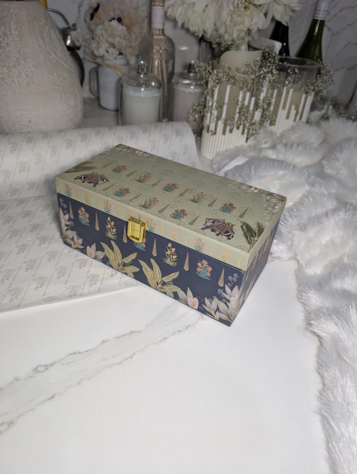 Elephant Garden 2-Jar Gift Box – Navy & Cream - Image 1