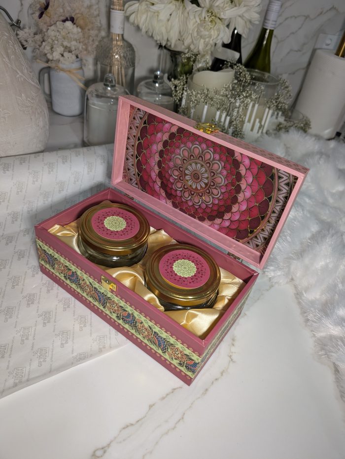 Pink Mandala 2-Jar Gift Box – Heritage Print - Image 2