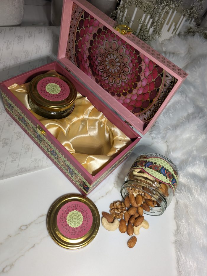 Pink Mandala 2-Jar Gift Box – Heritage Print - Image 3