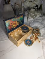 Lotus Lattice 2-Jar Gift Box – Navy & Mustard - Image 5